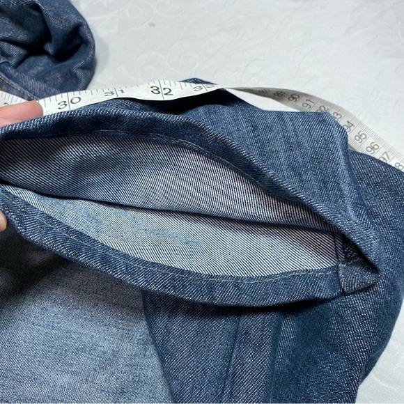 28inseam Paper Denim & Cloth Jeans 34 Waist Slim Straight DarkWash Tailored NICE - Picture 3 of 11